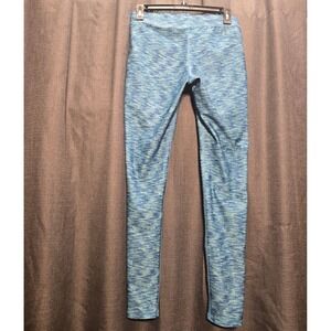 Mossimo Space Dye Active Leggings Athletic Yoga Pants Workout Gym Blue Pattern M